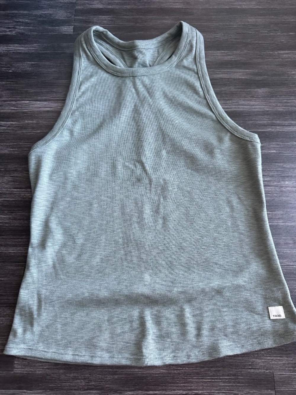 Classic Ribbed Tank Top in Sage Green